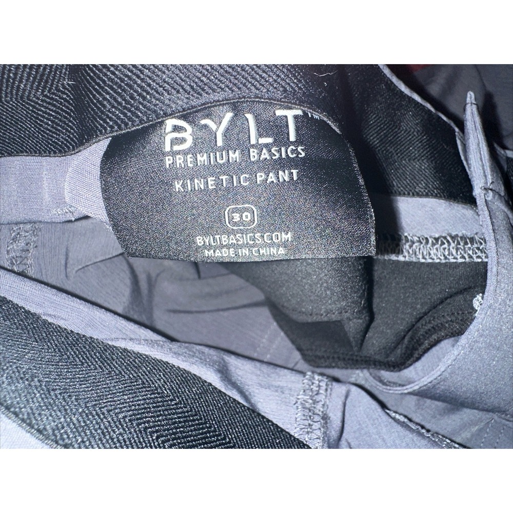 NWT BYLT Premium Basics Kinetic Pant Gray Size 30x31 Performance Golf Pants - Picture 5 of 6